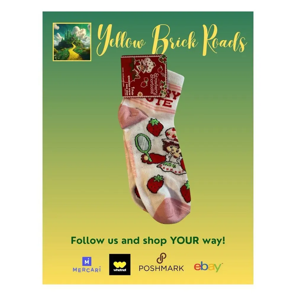 NEW STRAWBERRY SHORTCAKE Novelty Socks